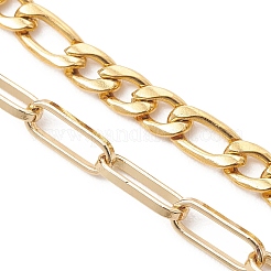 Изготовление браслета из цепочки Фигаро из нержавеющей стали 304 и цепочки из латунной скрепки.&nbsp;AJEW-JB01567