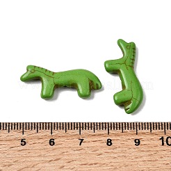 Синтетические бирюзовые бусины&nbsp;G-B158-01G