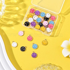 28шт 7 цвета сплава эмаль подвески&nbsp;ENAM-FP0001-66