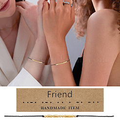 DIY-Kits zum Herstellen von Morsecode-Armbändern&nbsp;DIY-UN0008-17