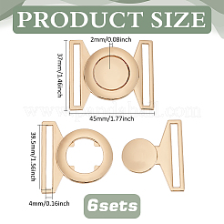 6 комплект боковых пряжек из цинкового сплава FIND-BC0013-98A