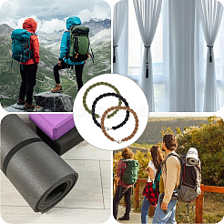 6 Paar elastische Stiefelbänder aus Polyester in zwei Farben&nbsp;DIY-CY0002-79D
