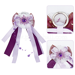 Accessoires décoratifs en alliage et ruban breloques pour chaussures&nbsp;DIY-CY0002-96B