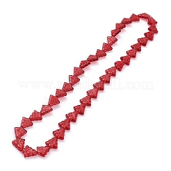 Chapelets de perles en verre transparent&nbsp;EGLA-C002-A04