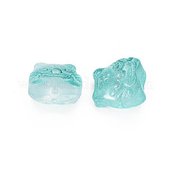 Двухцветный прозрачный стеклянный шарик GLAA-T022-22-C02