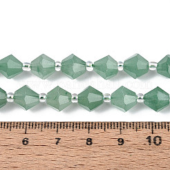 Естественный зеленый авантюрин бисер нитей G-T144-23A-03