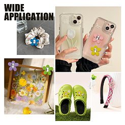 20 шт. 5-х цветные прорезиненные акриловые кристаллы-стразы-кабошоны MACR-CA0001-15