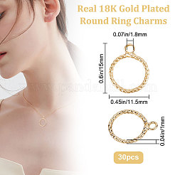 30 шт. Латунные подвески&nbsp;KK-BBC0007-80