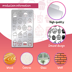 Трафареты для штампов из нержавеющей стали DIY-WH0242-260