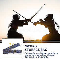 3 комплект футляра для меча из двухцветного шелкового материала AJEW-HY0001-86