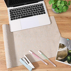 1 лист тисненой ткани с цветочным узором из искусственной кожи DIY-CL0002-19D