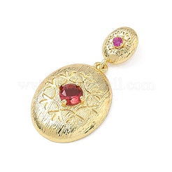 Pendentifs avec zircon cubiques à micro-pavés en laiton&nbsp;KK-F939-02B-G
