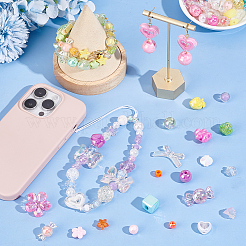 240шт 8 цвета акриловые бусины MACR-PH0001-82