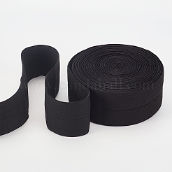 平らな弾性ゴムコード/バンド  ウェビング衣類縫製アクセサリー  ブラック  60mm&nbsp;OCOR-BC0001-28B