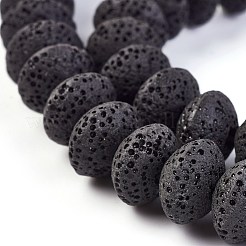 Fili di perle di roccia lavica naturale&nbsp;G-I220-17A-02