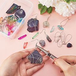 Bausatz für Ohrringe aus rohen Steinperlen zum Selbermachen&nbsp;DIY-SZ0007-71