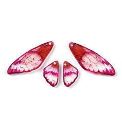 Серьги-крылья из прозрачной смолы с подвесками FIND-TAC0006-59C