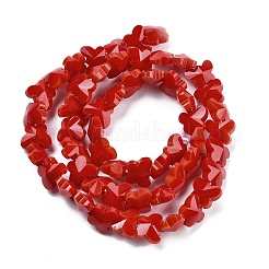 Непрозрачные цветные стеклянные бусины EGLA-L045-I-B02