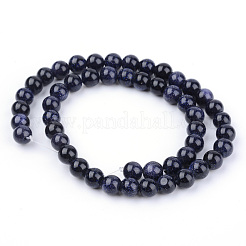 Synthetische blauen goldstone Perlen Stränge&nbsp;X-G-Q462-10mm-28