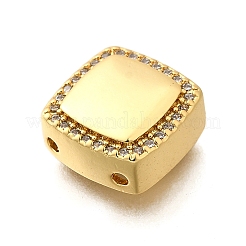 Латунные микропаве прозрачные многонитевые звенья из циркония KK-B136-14G