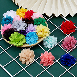 24 Stück gewebte Blumenbrosche&nbsp;JEWB-FH00008