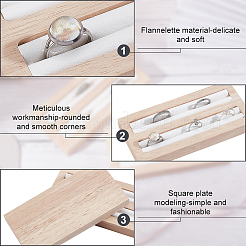 Подставки для деревянных колец на 2 слот&nbsp;ODIS-WH0025-88