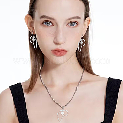 8 шт. подвески из нержавеющей стали 201 двух цветов&nbsp;STAS-UN0047-46