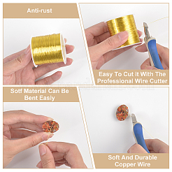 Рулон медной проволоки 100м&nbsp;CWIR-WH0008-20B-G