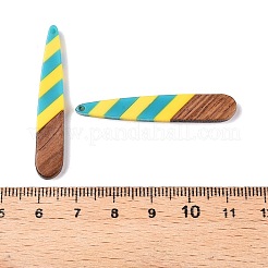 Подвески из эпоксидной смолы и орехового дерева RESI-N039-121F