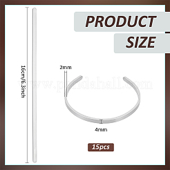 15шт. изготовление браслета из нержавеющей стали&nbsp;FIND-BC0014-34B