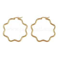 201 серьги-кольца из нержавеющей стали EJEW-F205-16G-A