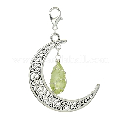 Украшение из сплава полой луны&nbsp;HJEW-TA00097