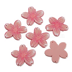 Непрозрачные печатные акриловые подвески&nbsp;SACR-WH0001-28