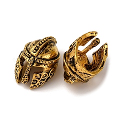 Сплавочные овальные бусины тибетского стиля  PALLOY-E420-AG