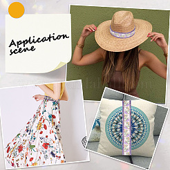 Отделка из полиэстерового кружева в этническом стиле&nbsp;EMBR-WH20071-002B