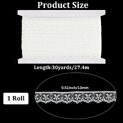 Отделочные ленты из полиэфирного кружева&nbsp;OCOR-WH20050-028A