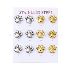 Серьги-гвоздики из нержавеющей стали 304&nbsp;EJEW-C099-22G