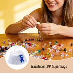 50 sachet d'emballage transparent refermable en plastique&nbsp;OPP-TA0001-28