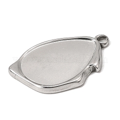 Pendentifs cabochons en acier inoxydable 304&nbsp;SA-CBA9B1E-01D-P