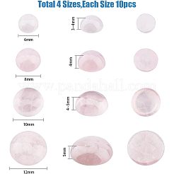 Природного розового кварца кабошонов G-GA0001-05