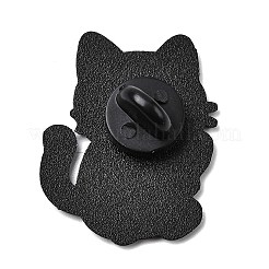 Katze mit Fisch-Emaille-Pins&nbsp;JEWB-I055-05EB-07