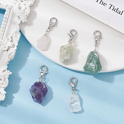 Подвеска из необработанных натуральных драгоценных камней самородки HJEW-JM01415