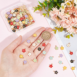 140шт 7 цвета сплава эмаль подвески ENAM-HY0003-03