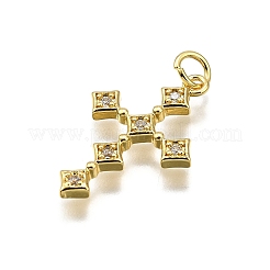 Латунные микро проложить кубического циркония подвески&nbsp;KK-Z100-34G-02