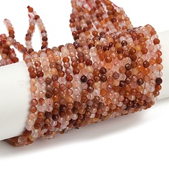 Натуральный красный кварцевые нити бисера G-C181-B02-02