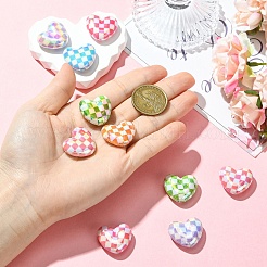 10шт УФ-покрытие непрозрачные акриловые бусины&nbsp;MACR-YW0004-42