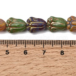 Fili di perline in vetro stampato&nbsp;GLAA-Z021-16A