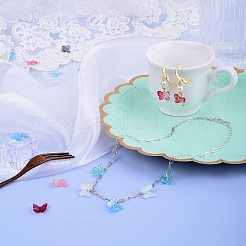 Прозрачные брызги окрашенные стеклянные подвески GLAA-T016-22