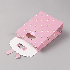 Складные бумажные подарочные пакеты с дырочной ручкой&nbsp;ABAG-WH0038-60A