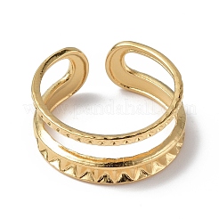 Ионное покрытие (ip) нержавеющая сталь 304 открытая манжета кольцо поиск&nbsp;RJEW-C046-08G